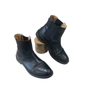 Madewell Black Leather Chelsea Boots Women's Size 10 Boho Classic